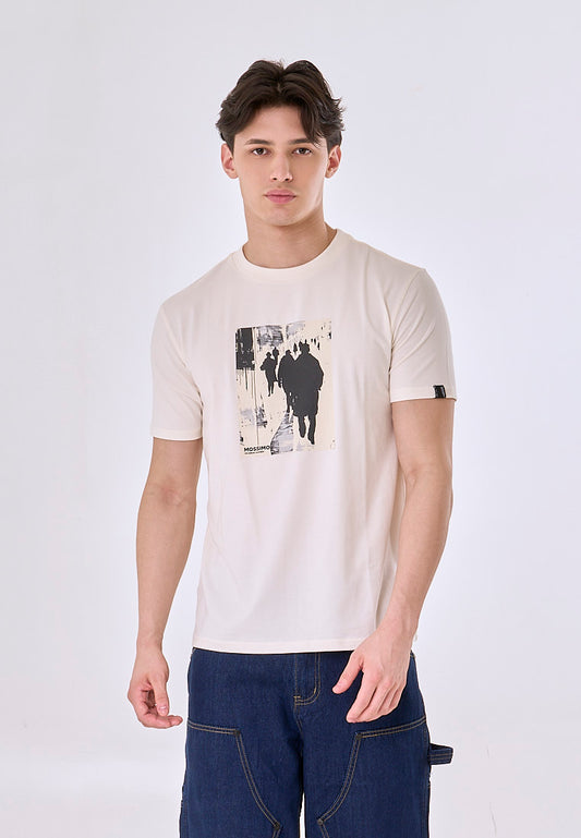 Mossimo Carrow Beige Unisex Tee