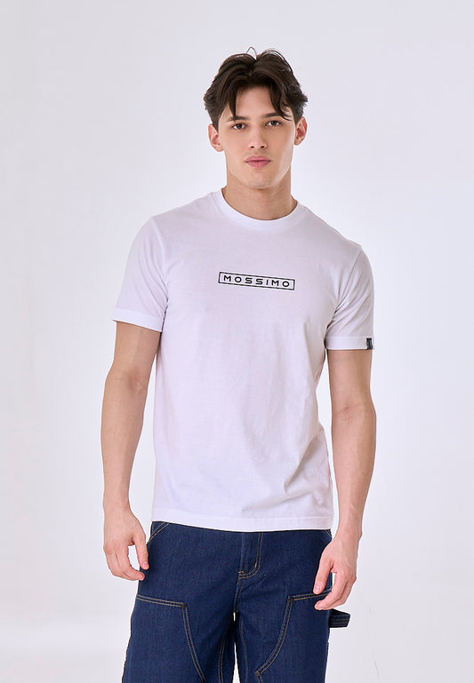 Mossimo Lucius White Muscle Fit Tee