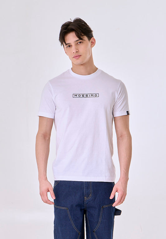 Mossimo Lucius White Muscle Fit Tee