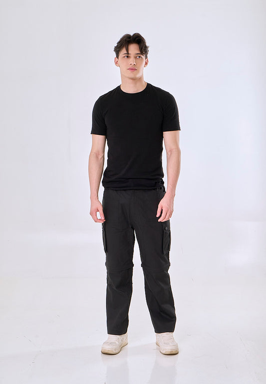 Mossimo Atlas Black 2in1 Loose Fit Cargo Pants to Shorts