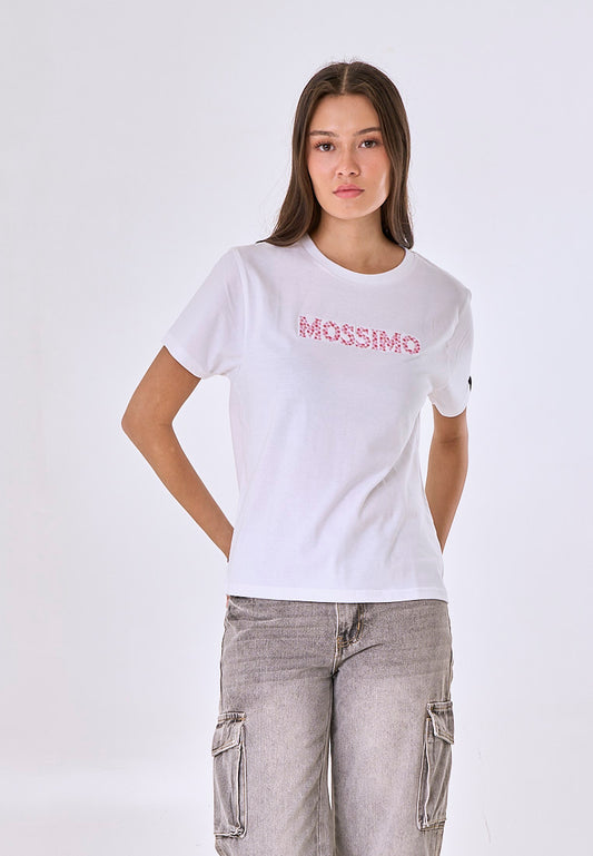 Mossimo Judith White Classic Fit Tee