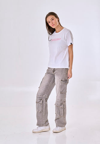 Mossimo Judith White Classic Fit Tee