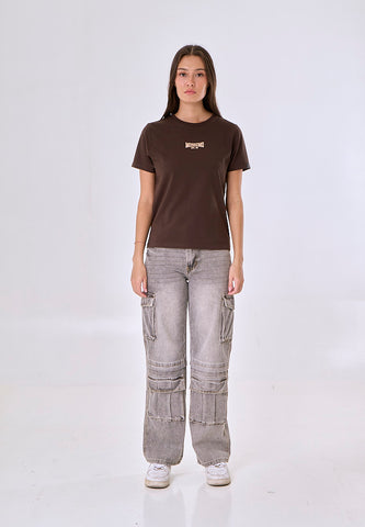 Mossimo Deborah Choco Classic Fit Tee