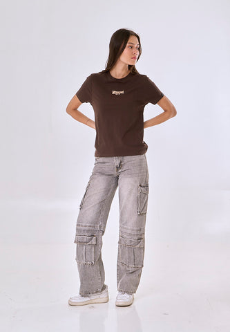 Mossimo Deborah Choco Classic Fit Tee
