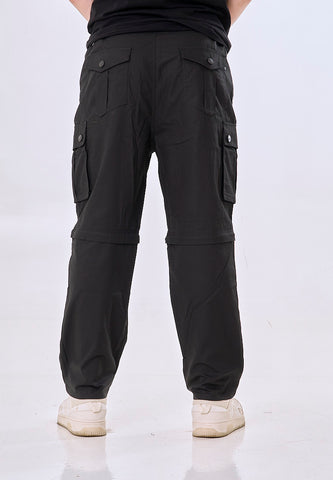 Mossimo Atlas Black 2in1 Loose Fit Cargo Pants to Shorts