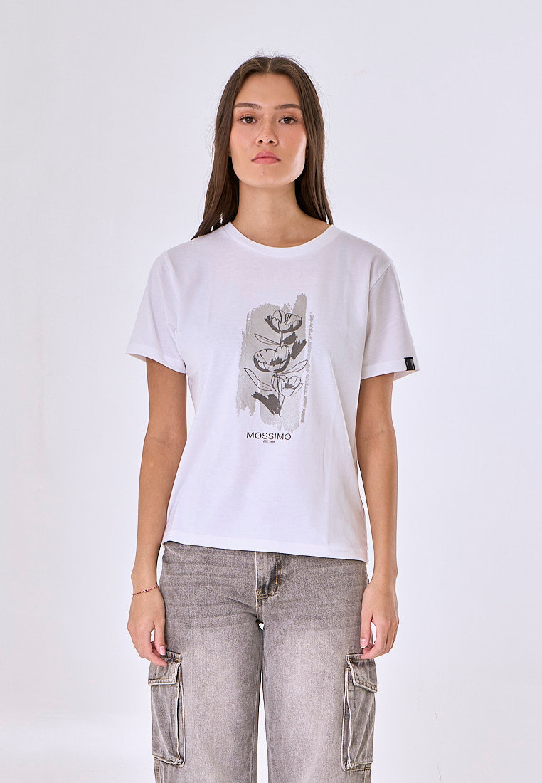 Mossimo Alaris White Classic Fit Tee