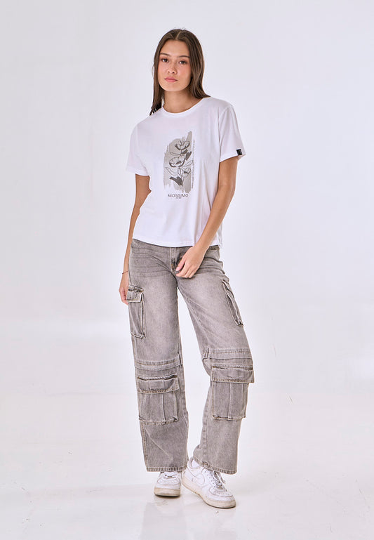 Mossimo Alaris White Classic Fit Tee