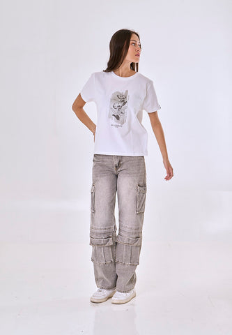 Mossimo Alaris White Classic Fit Tee