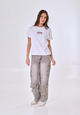 Mossimo Lurean White Classic Fit Tee