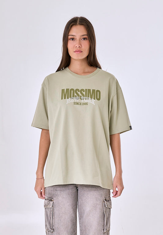 Mossimo Elowen Sage Green Oversized Fit Tee