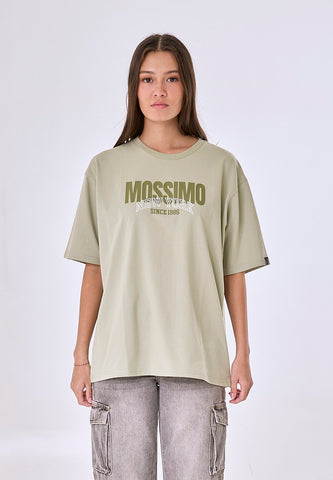 Mossimo Elowen Sage Green Oversized Fit Tee