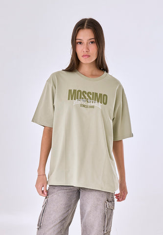Mossimo Elowen Sage Green Oversized Fit Tee
