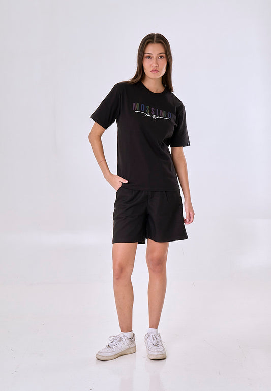Mossimo Arlette Black Modern Fit Tee