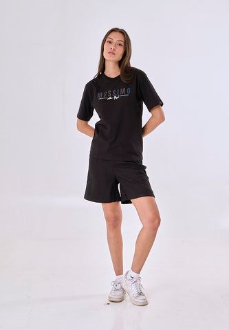 Mossimo Arlette Black Modern Fit Tee
