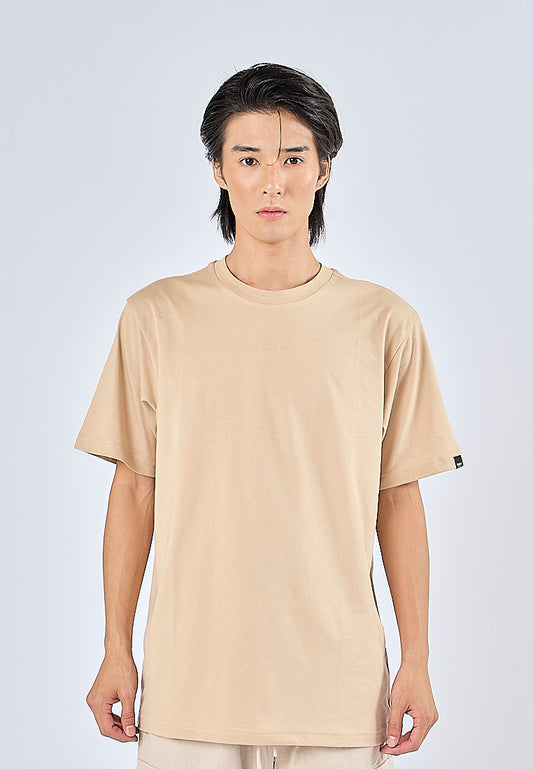 Mossimo Riven Wheat Round Neck Comfort Fit Tee