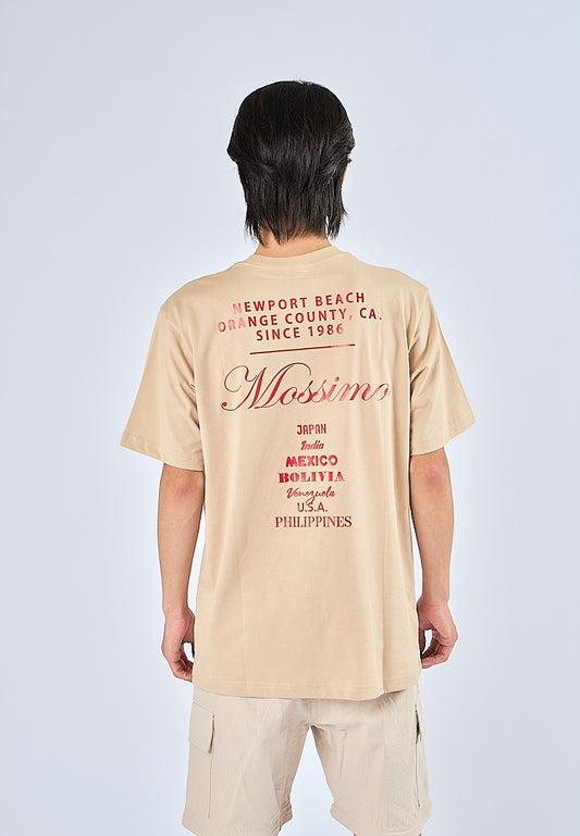 Mossimo Riven Wheat Round Neck Comfort Fit Tee