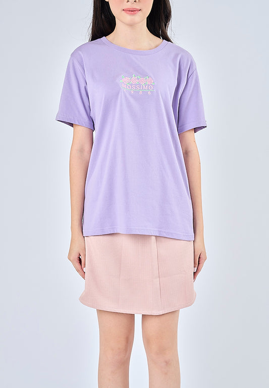 Mossimo Janina  Violet Tulip Classic Fit Tee
