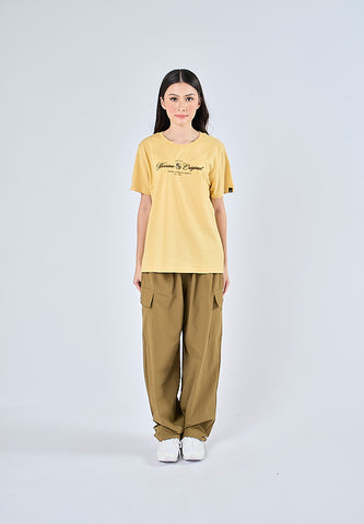 Mossimo Lexa Light Yellow Classic Fit Tee