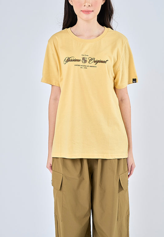 Mossimo Lexa Light Yellow Classic Fit Tee