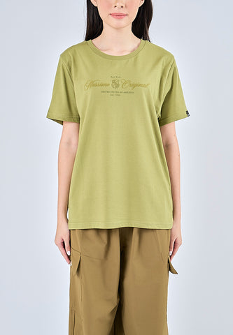 Mossimo Lexa Iguana Green Classic Fit Tee