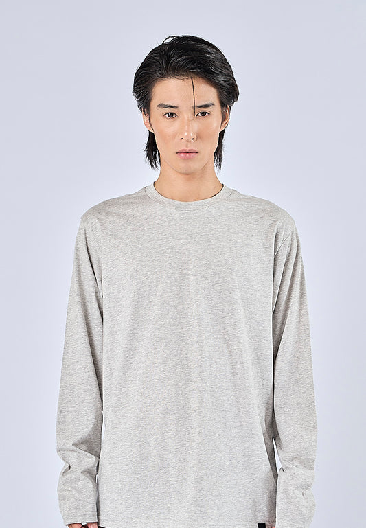Mossimo Enzo Heather Gray Classic Fit Long Sleeves