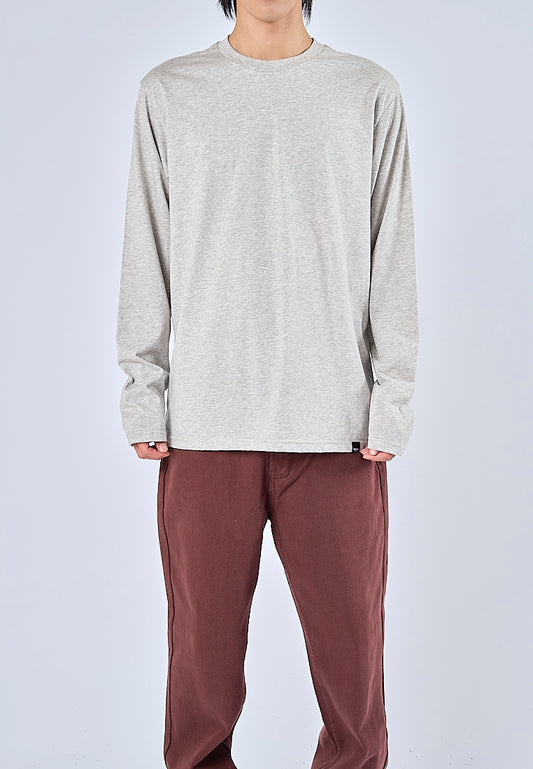 Mossimo Enzo Heather Gray Classic Fit Long Sleeves