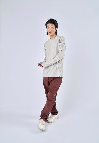 Mossimo Enzo Heather Gray Classic Fit Long Sleeves