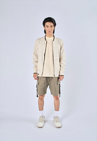 Mossimo Calix Beige Brown Modern Reversible Jacket