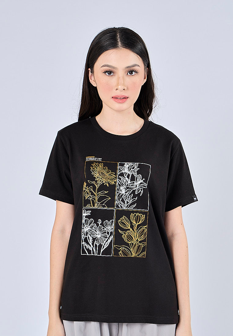 Mossimo Jane Black Classic Fit Tee