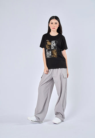 Mossimo Jane Black Classic Fit Tee
