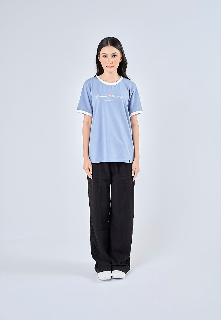 Mossimo Krizha Faded Blue Classic Fit Tee