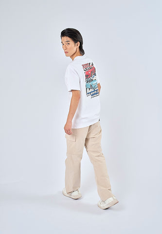 Mossimo Axel White Premium Classic Fit Tee