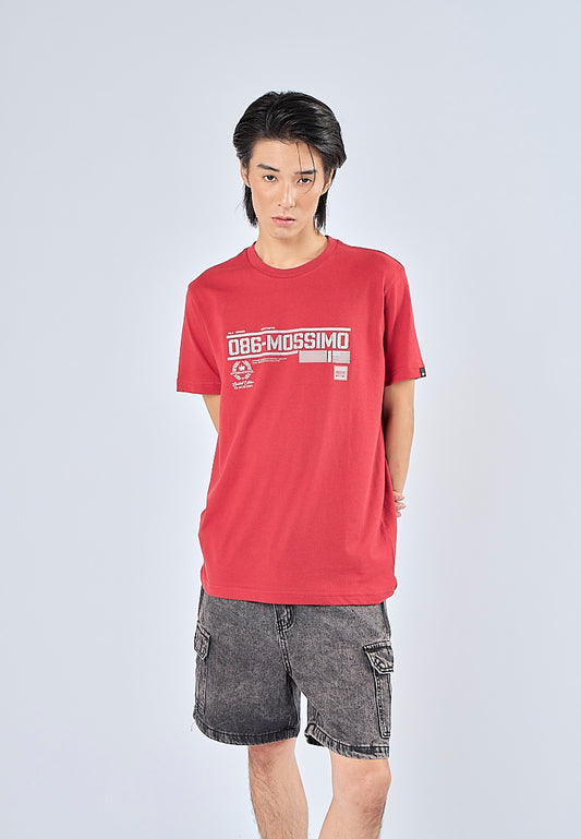 Mossimo Manuel Red Muscle Fit Tee