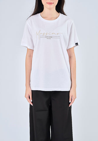 Mossimo Carla White Classic Fit Tee
