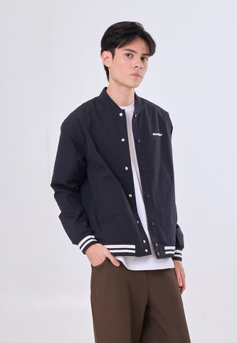 Mossimo Apollo Navy Blue Boxy Bomber Jacket