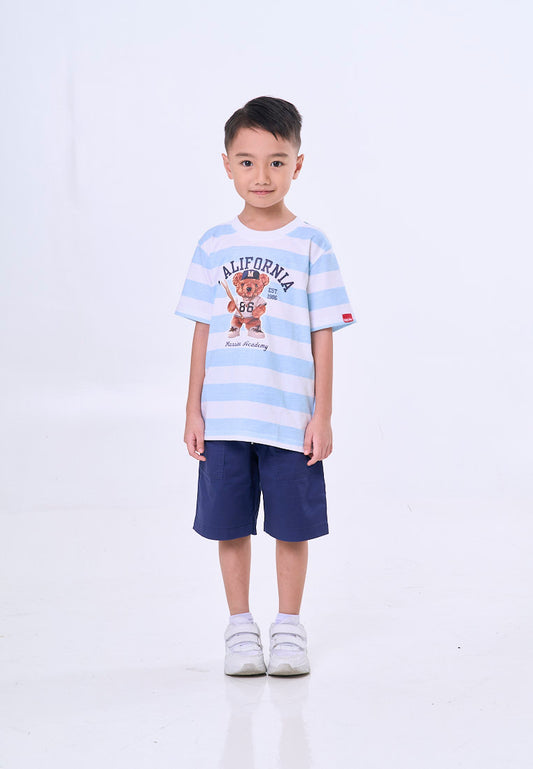 Mossimo Kids Eryx White Mossybear Unisex Regular Tshirt