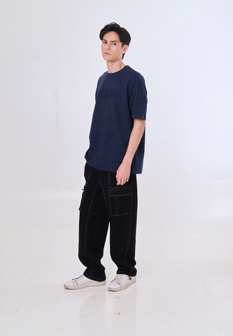Mossimo Nyric Navy Blue Urban Fit Tee
