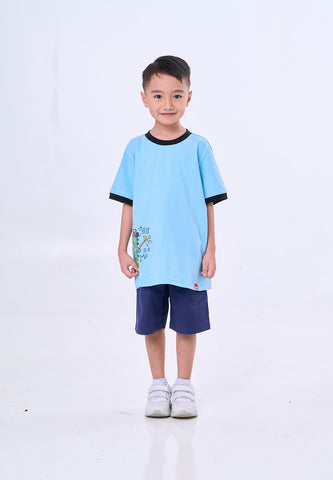 Mossimo Kids Miguel Blue Basic Regular Tshirt