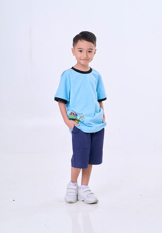 Mossimo Kids Miguel Blue Basic Regular Tshirt