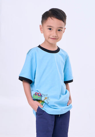 Mossimo Kids Miguel Blue Basic Regular Tshirt