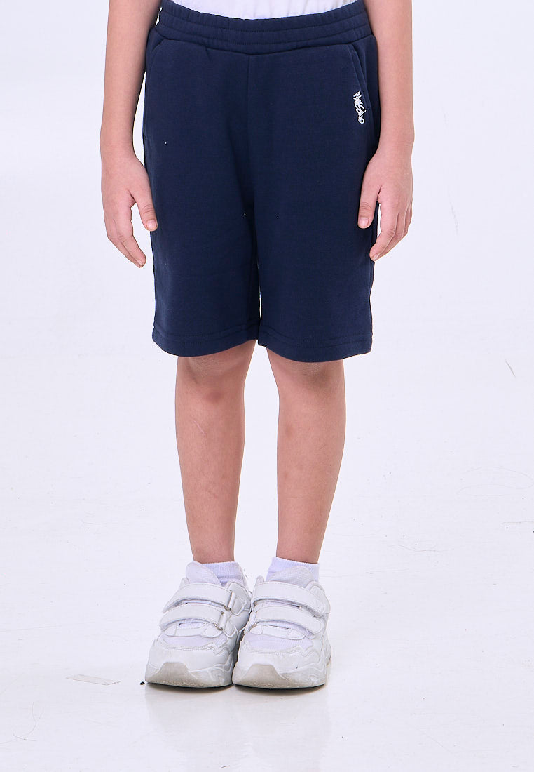 Mossimo Kids Elias Blue Sportswear French Terry 2 Pockets Shorts For Boys