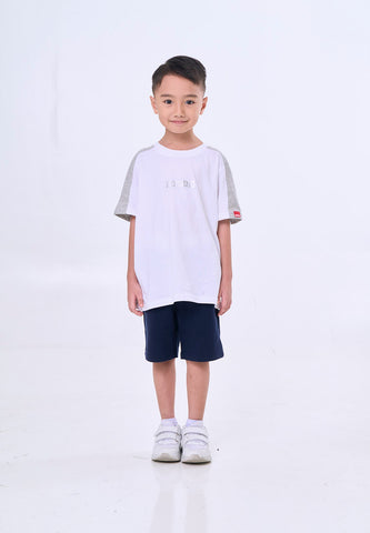 Mossimo Kids Elias Blue Sportswear French Terry 2 Pockets Shorts For Boys