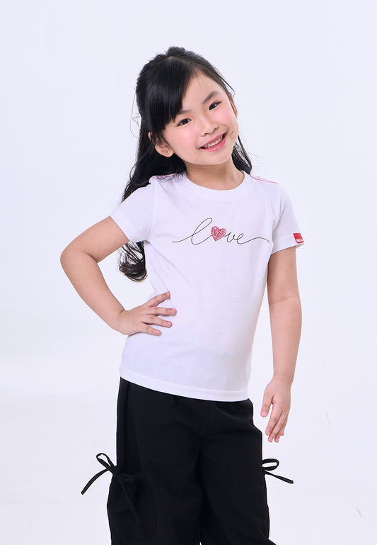 Mossimo Kids Belinda White Basic Regular Tshirt
