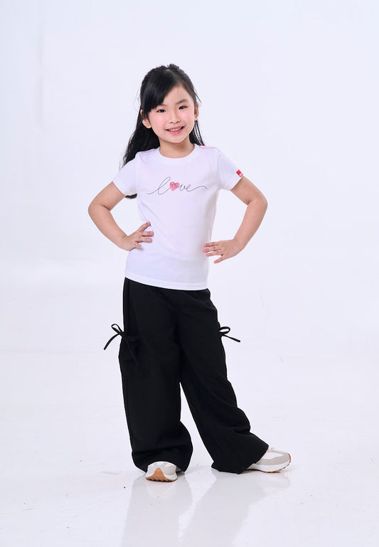 Mossimo Kids  Amelia Black Wide Leg Pants w/ Patch Pockets