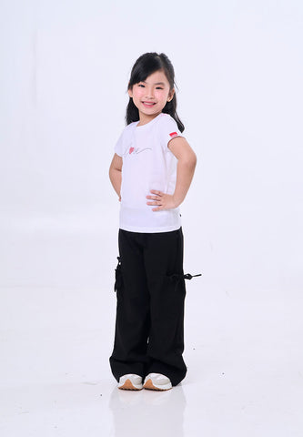 Mossimo Kids  Amelia Black Wide Leg Pants w/ Patch Pockets