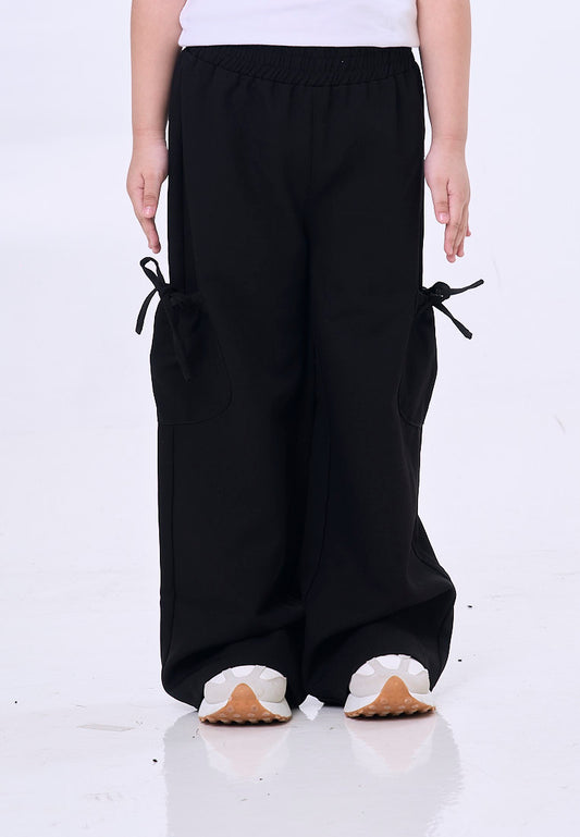 Mossimo Kids  Amelia Black Wide Leg Pants w/ Patch Pockets