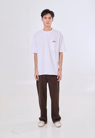 Mossimo Keahi White Modern Fit Tee