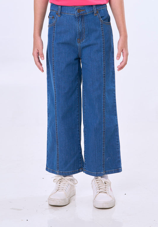 Mossimo Kids Rumi Medium Blue Wide Leg Denim Jeans