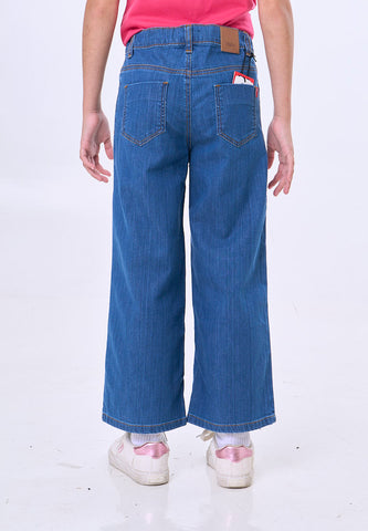Mossimo Kids Rumi Medium Blue Wide Leg Denim Jeans