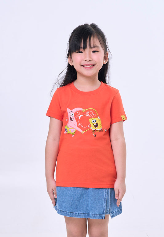 Mossimo Kids Spongebob & Patrick Red Orange Regular Tshirt